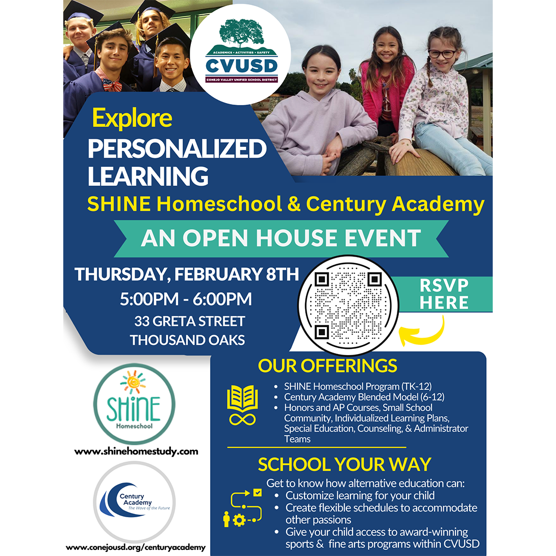  Explore Personalized Learning: SHINE Homeschool & Century Academy - Open House Event